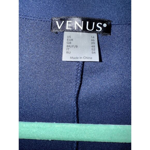 VENUS Navy Lace Trim Blazer & Pants Set – Size 14 - Picture 5 of 5